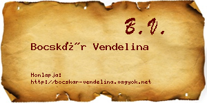 Bocskár Vendelina névjegykártya